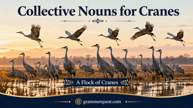 Collective Nouns for Cranes