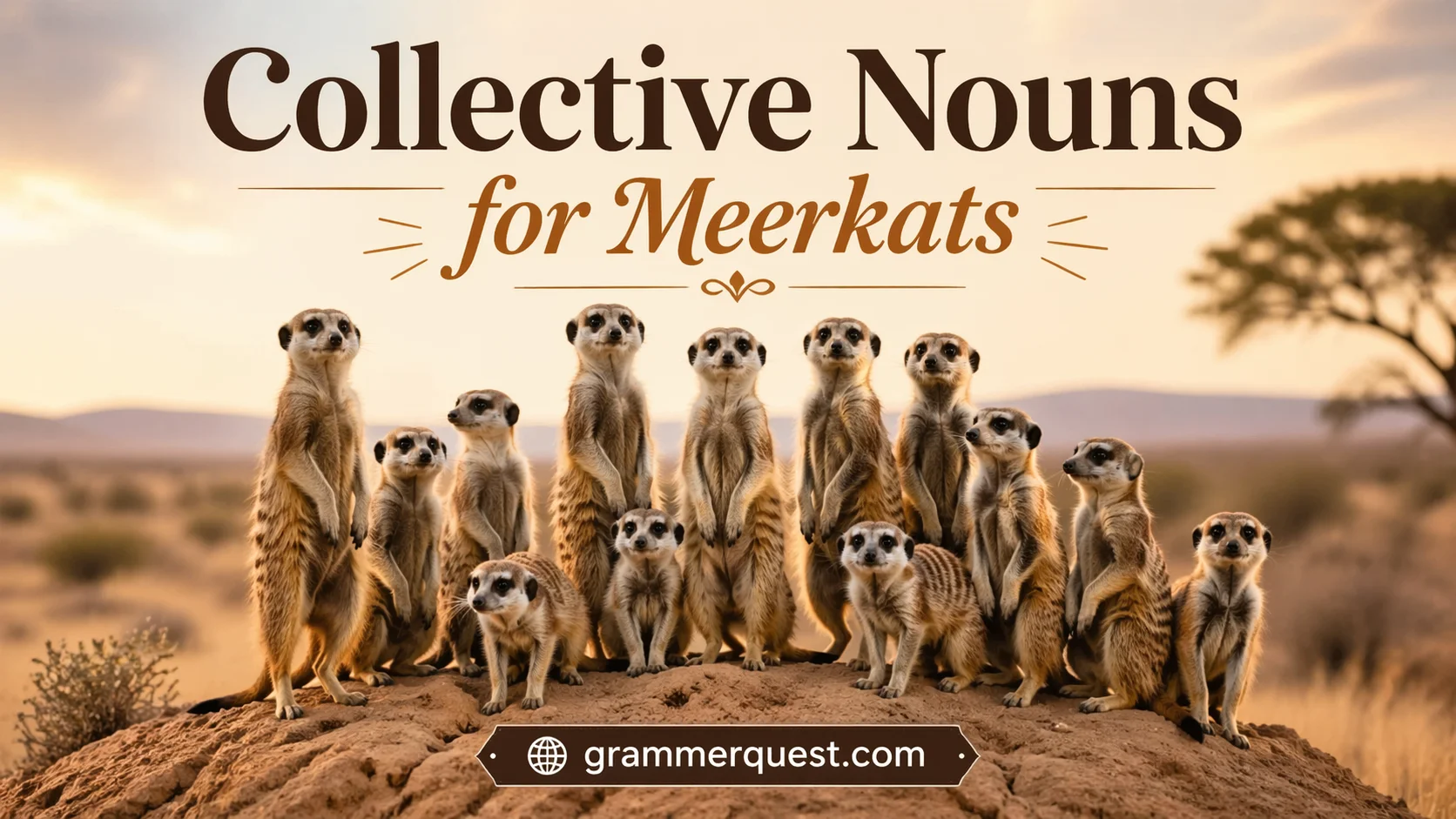 Collective Nouns for Meerkats