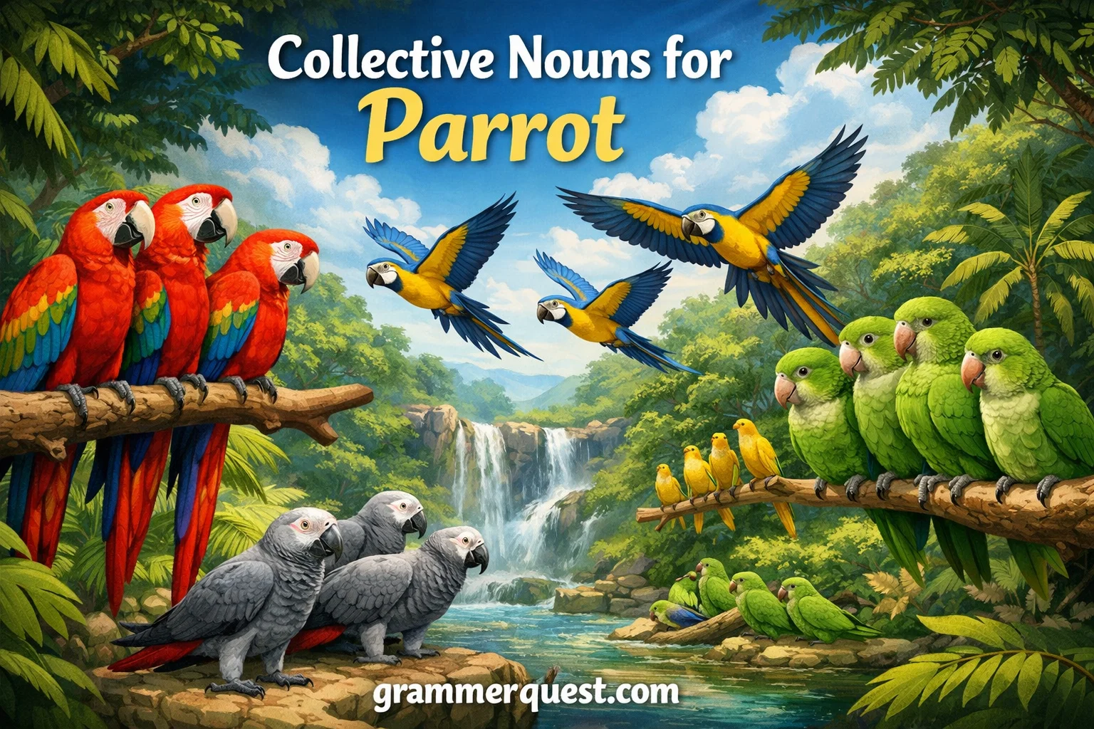 Collective Nouns for parrot