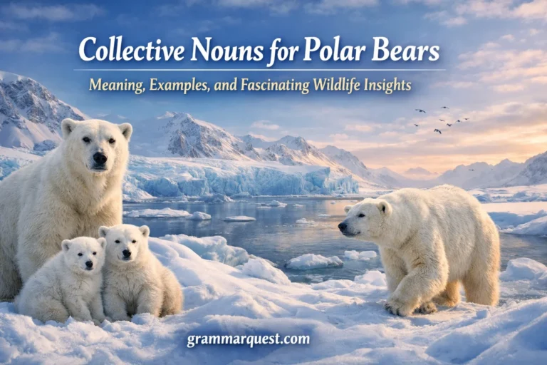 Collective Nouns for Polar Bears: Meaning, Examples, and Fascinating Wildlife Insights