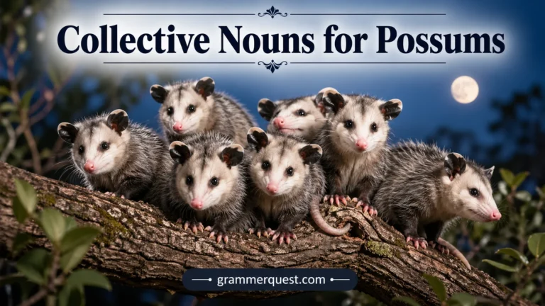 Collective Nouns for Possums