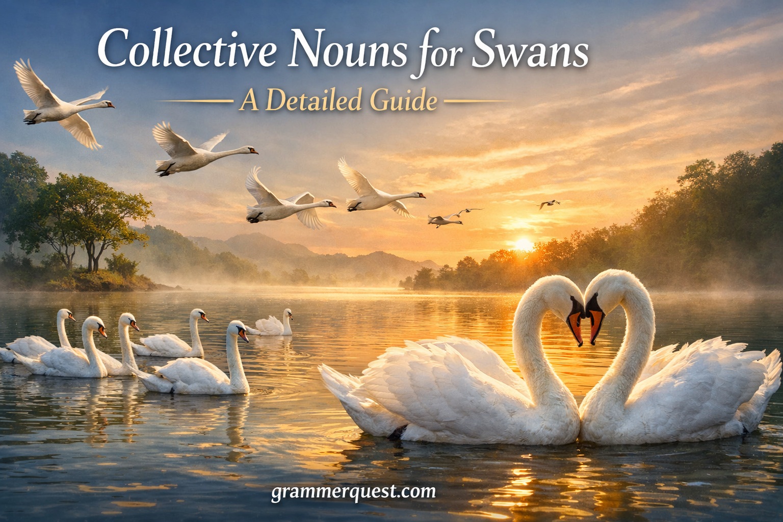 Collective Nouns for Swans: A Detailed Guide