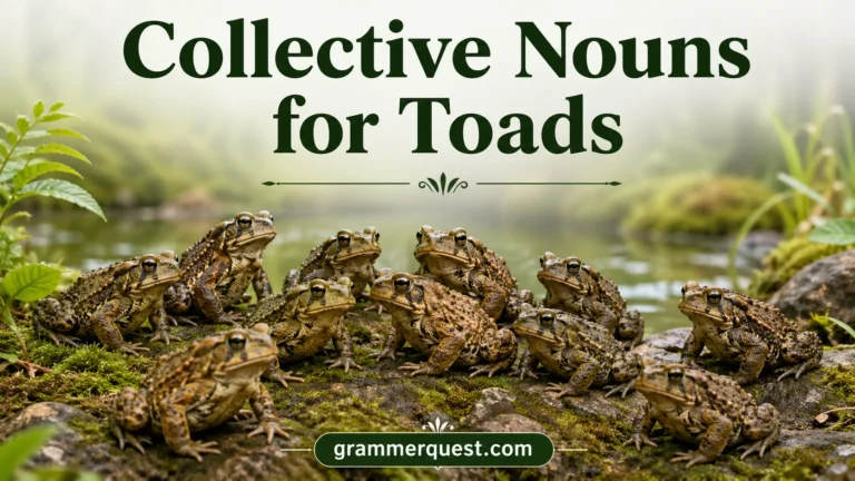 Collective Nouns for Toads