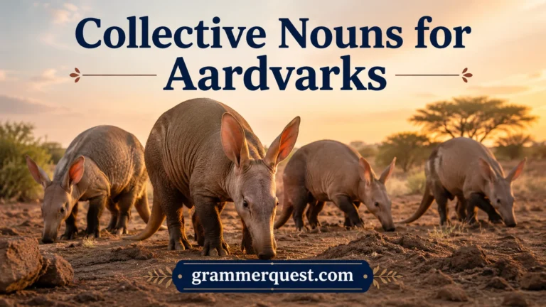Collective Nouns for Aardvarks