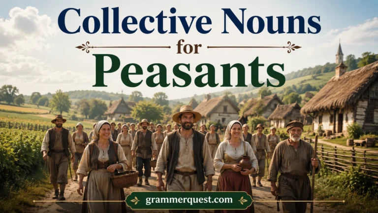Collective Nouns for Peasants