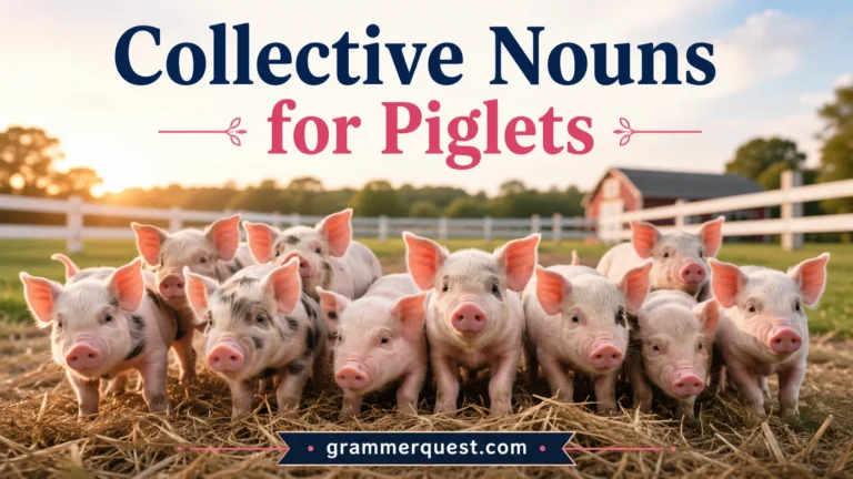 Collective Nouns for Piglets