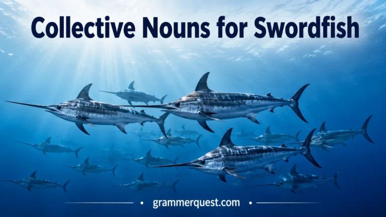 Collective Nouns for Swordfish