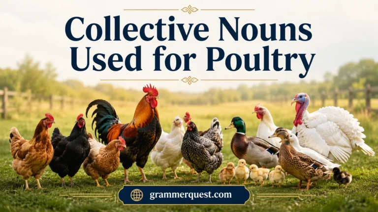 Collective Nouns Used for Poultry 