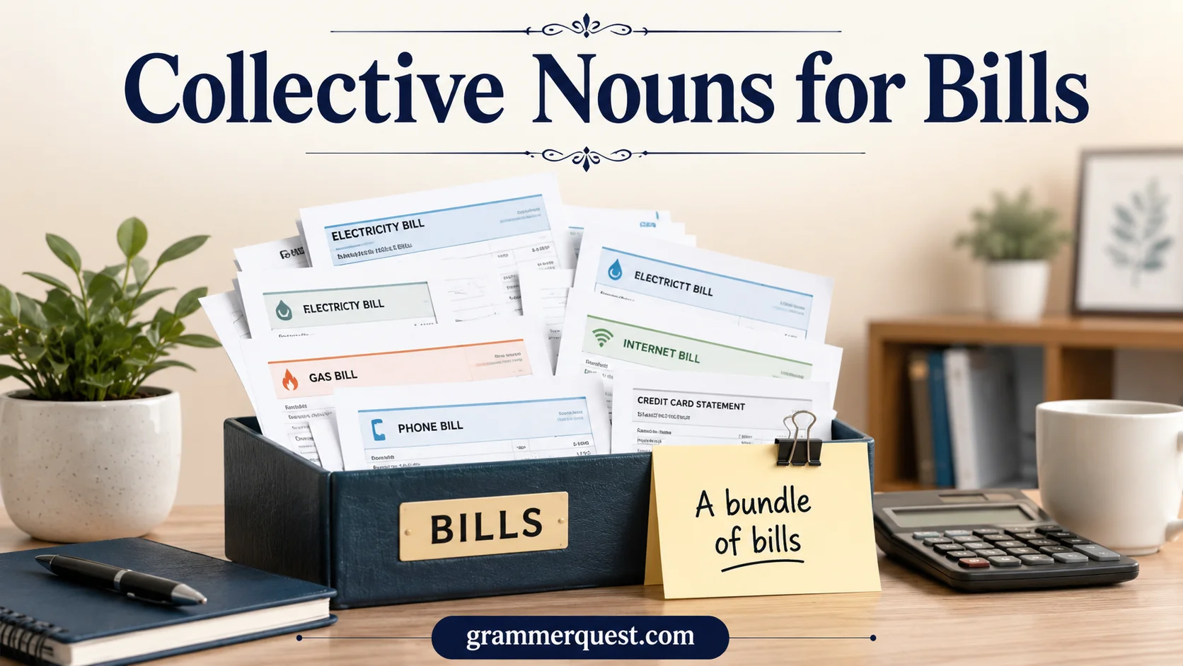 Collective Nouns for Bills 