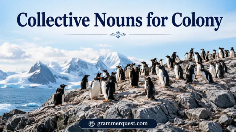 Collective Nouns for Colony