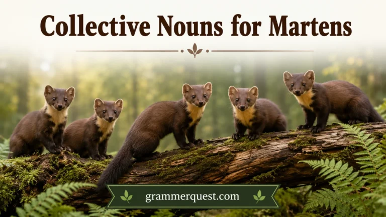Collective Nouns for Martens