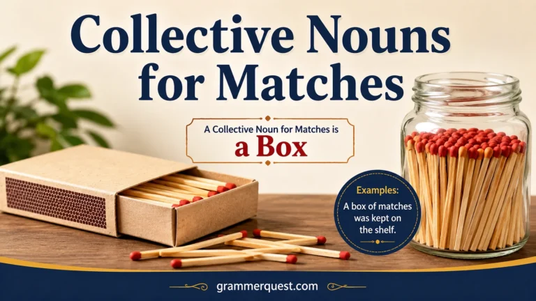 Collective Nouns for Matches