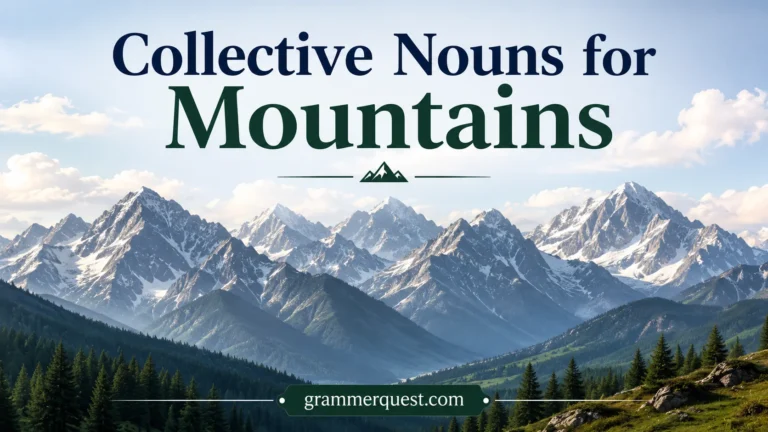 Collective Nouns for Mountains