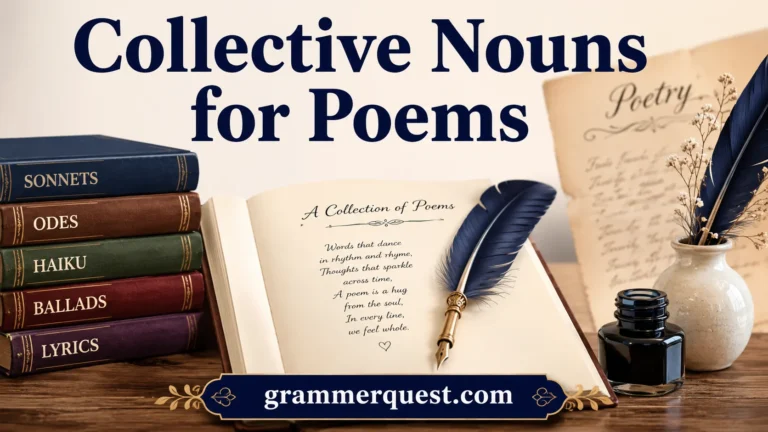 Collective Nouns for Poems