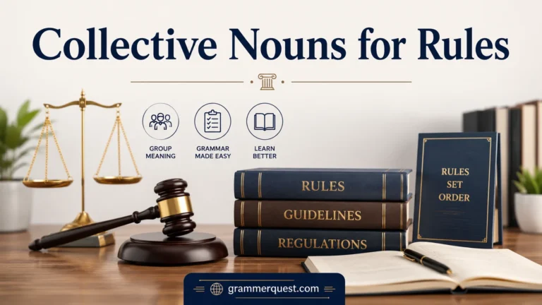 Collective Nouns for Rules