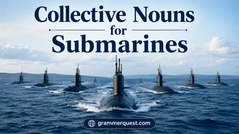 Collective Nouns for Submarines