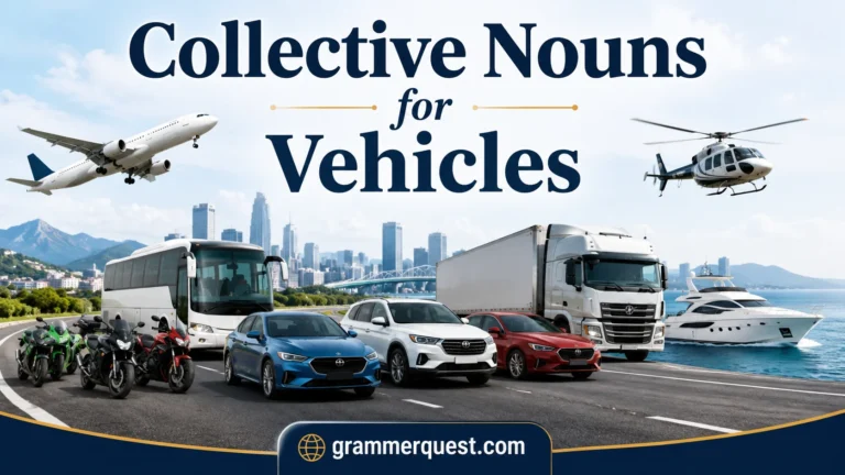 Collective Nouns for Vehicles