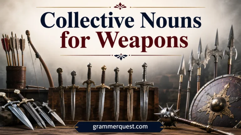 Collective Nouns for Weapons
