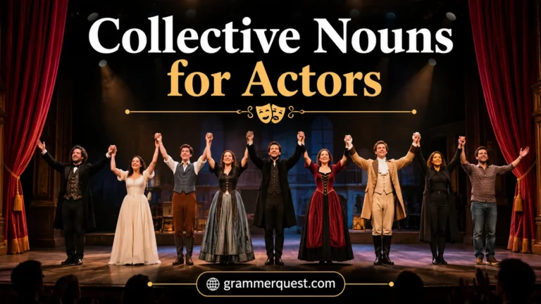 Collective Nouns for Actors