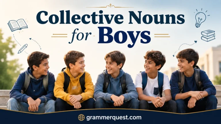Collective Nouns for Boys