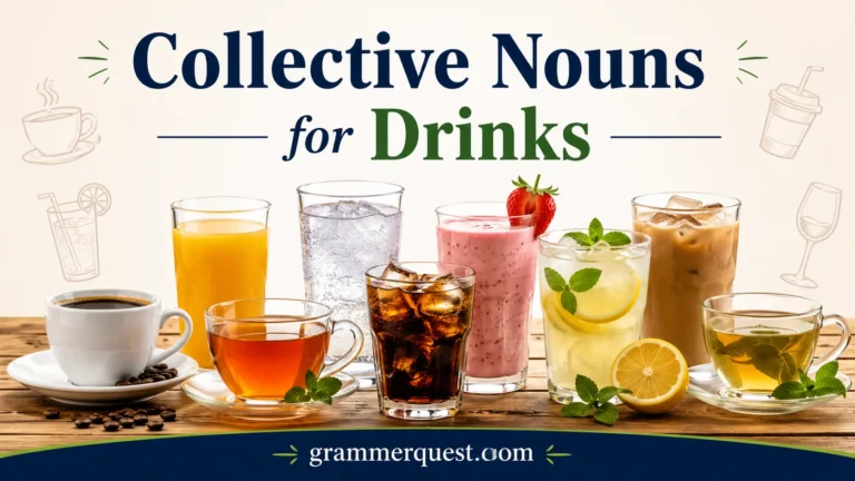 Collective Nouns for Drinks