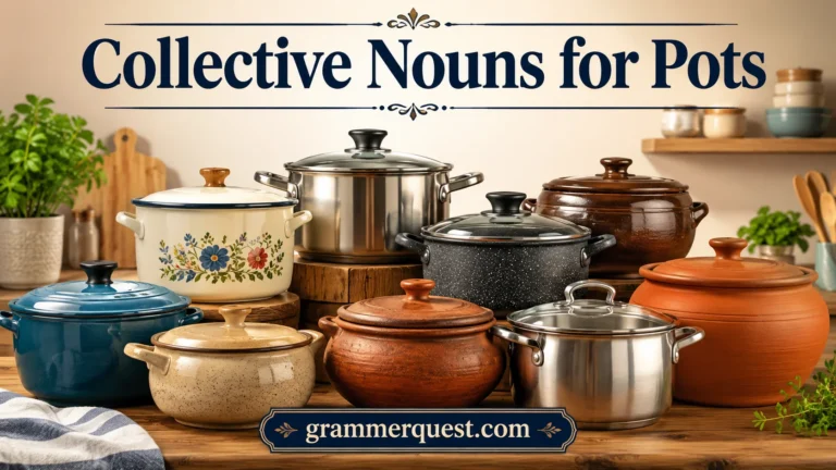 Collective Nouns for Pots