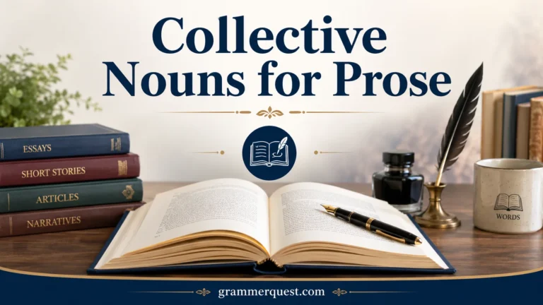 Collective Nouns for Prose