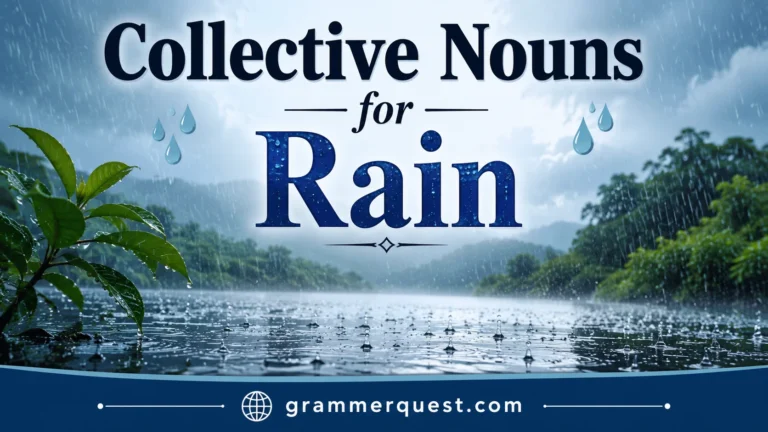 Collective Nouns for Rain