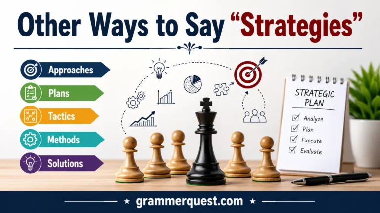 Other Ways to Say “Strategies”