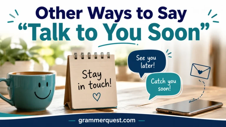 Other Ways to Say “Talk to You Soon”