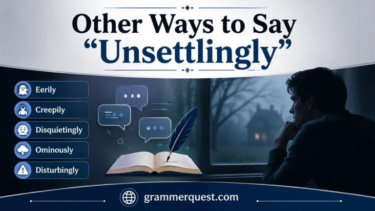 Other Ways to Say “Unsettlingly”