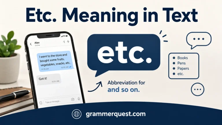 Etc. Meaning in Text