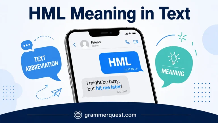 HML Meaning in Text