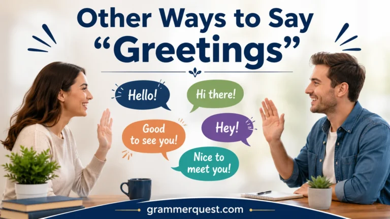 Other Ways to Say “Greetings”