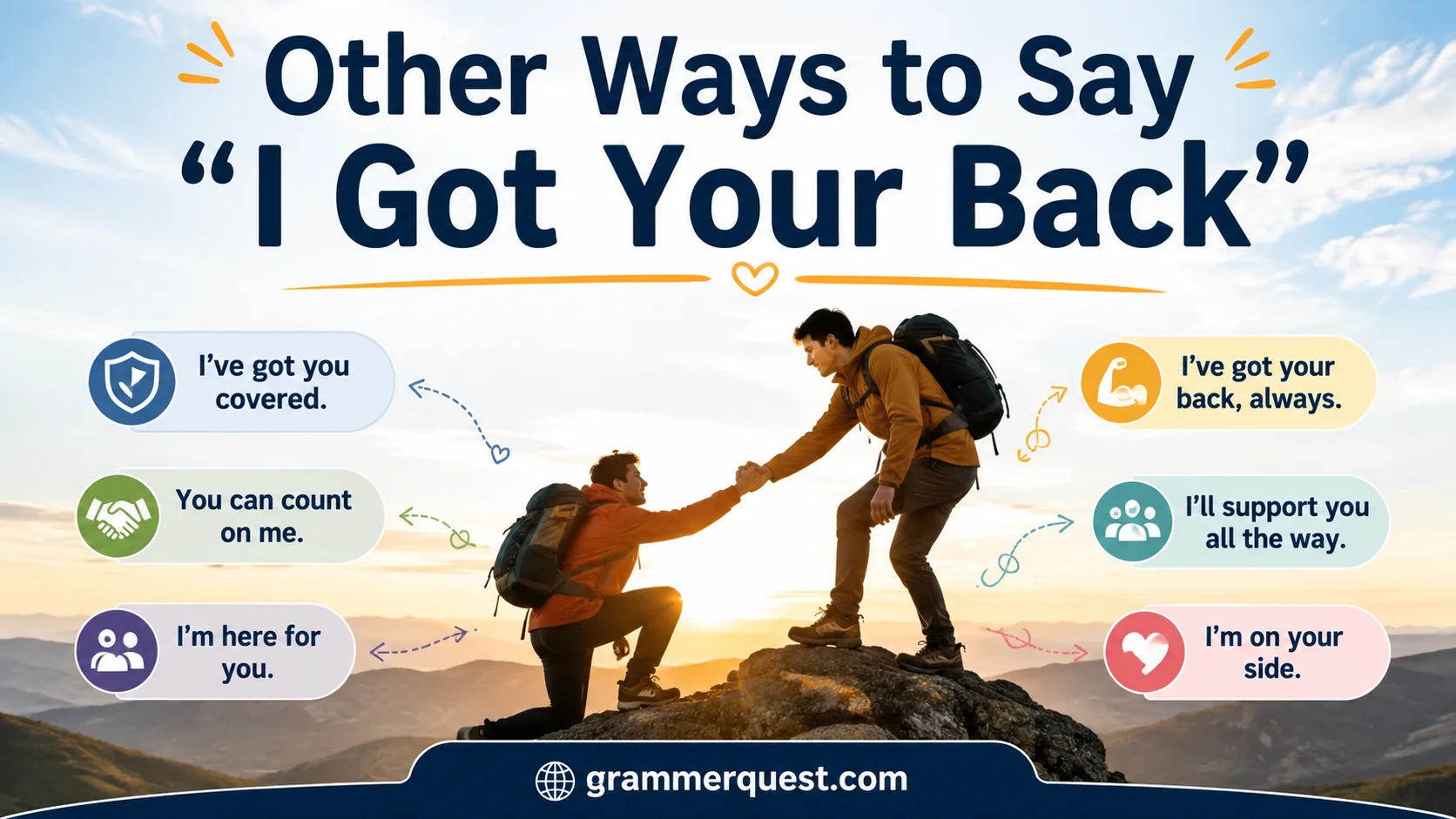 Other Ways to Say “I Got Your Back”