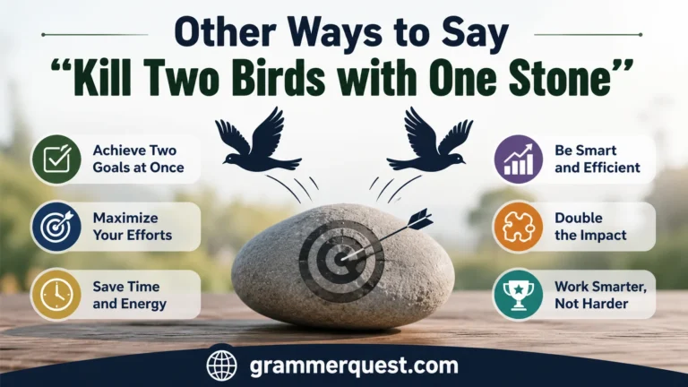 Other Ways to Say "Kill Two Birds with One Stone"