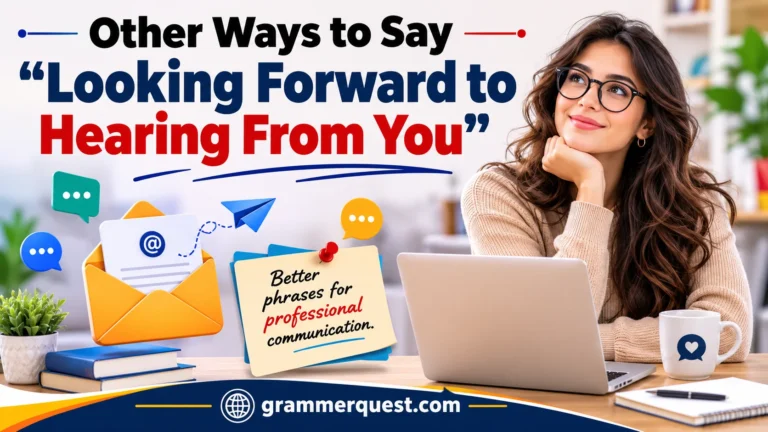 Other Ways to Say “Looking Forward to Hearing From You”