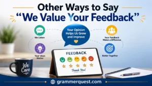 Other Ways to Say “We Value Your Feedback”