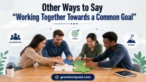 Other Ways to Say “Working Together Towards a Common Goal”