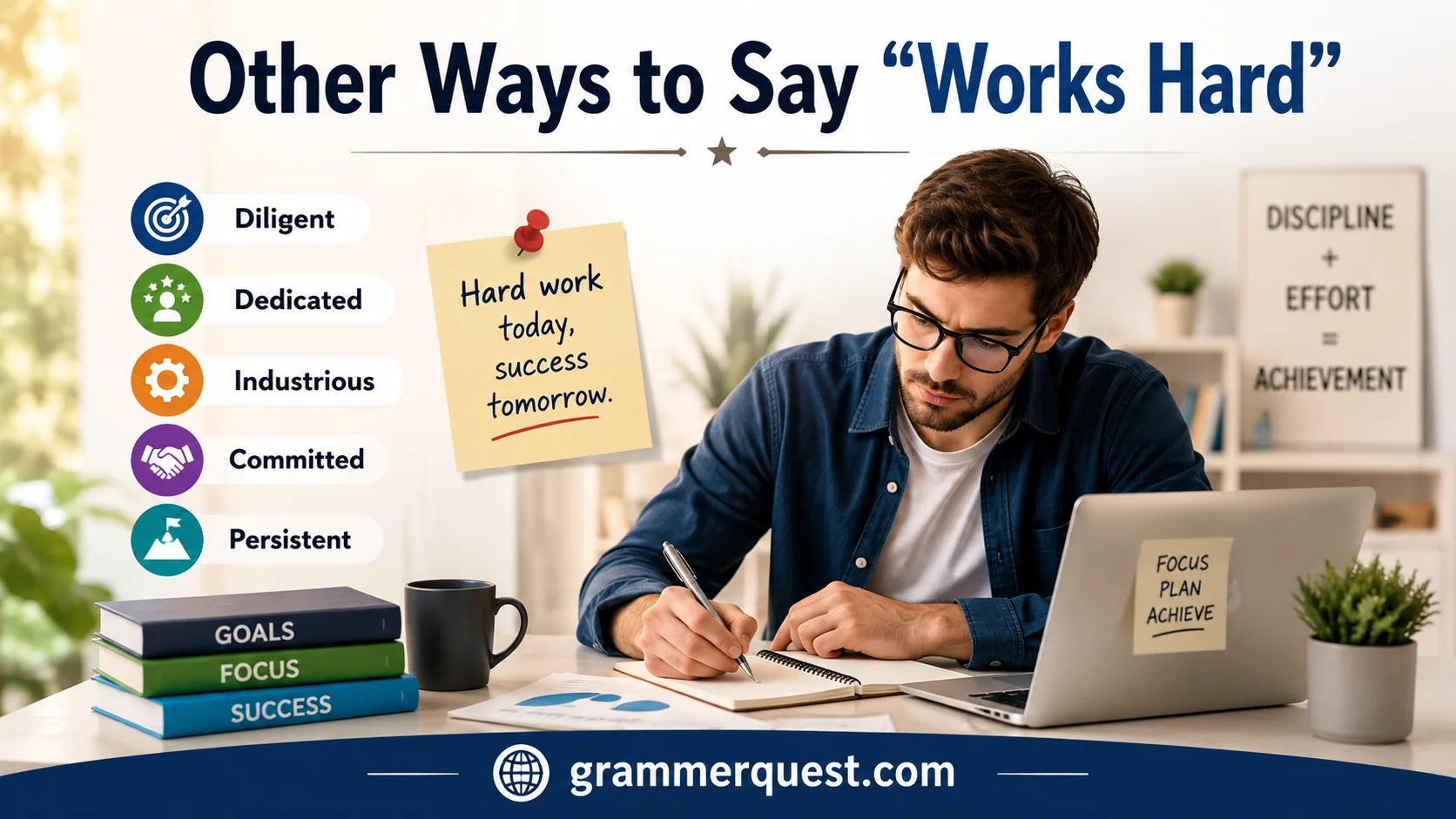 25 Other Ways to Say “Works Hard” (With Examples)