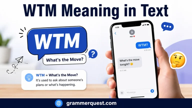WTM Meaning in Text