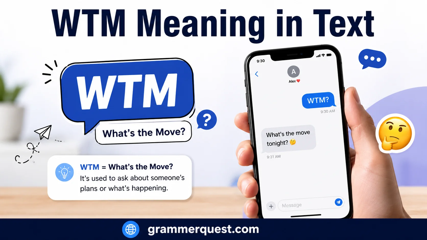 WTM Meaning in Text
